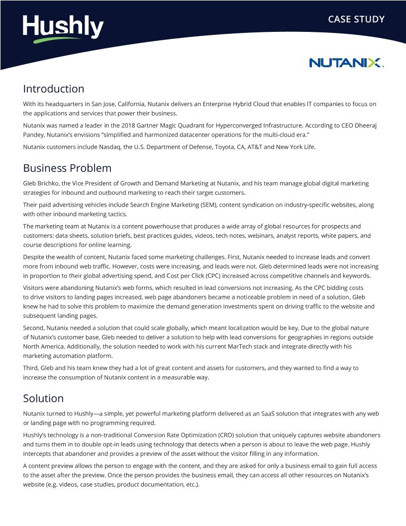 Case Study: Nutanix