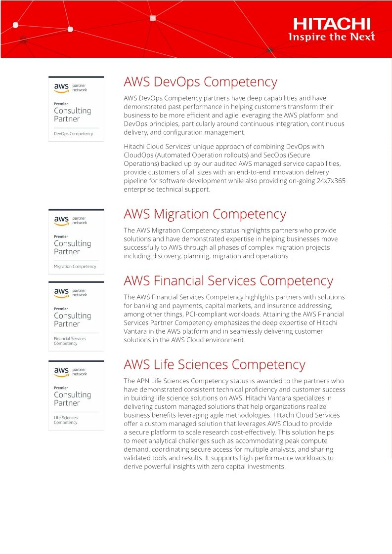 AWS Competencies and Designations