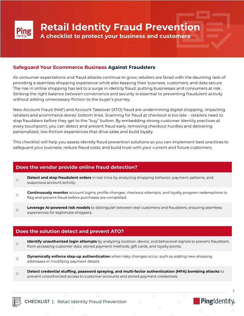 Retail Identity Fraud Prevention: A Checklist to Protect Your Business and Customers