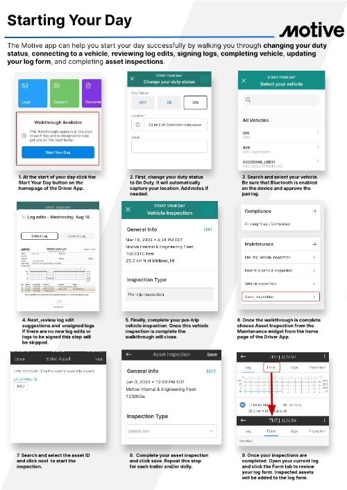 Starting Your Day QRG