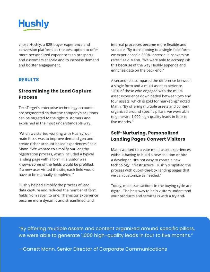 Case Study: TechTarget