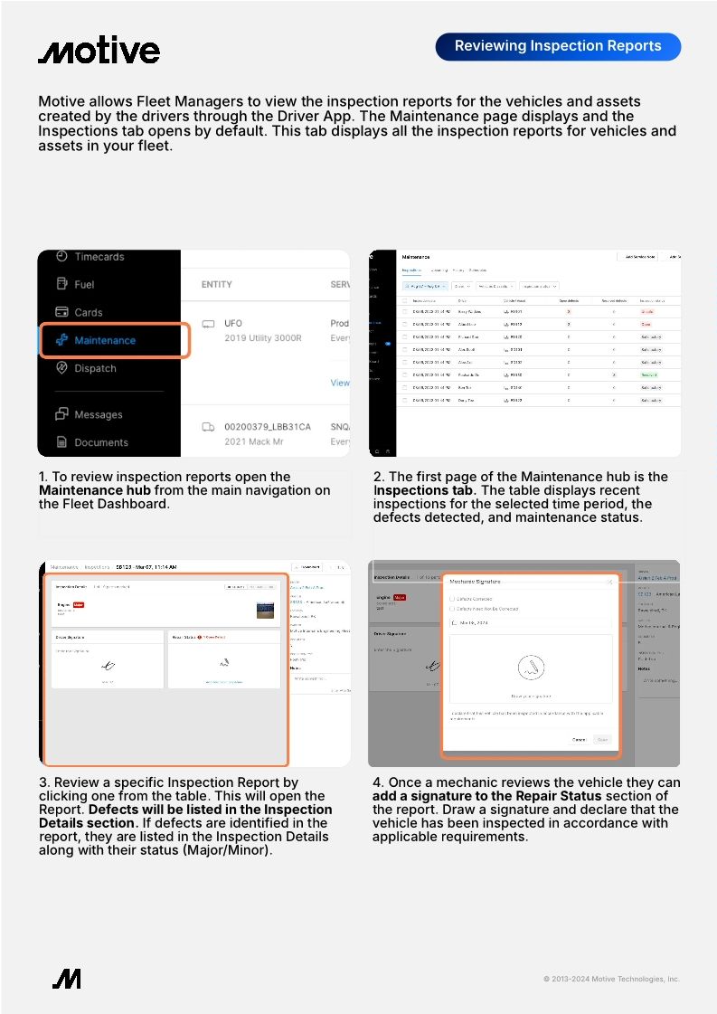 Reviewing Inspection Reports QRG