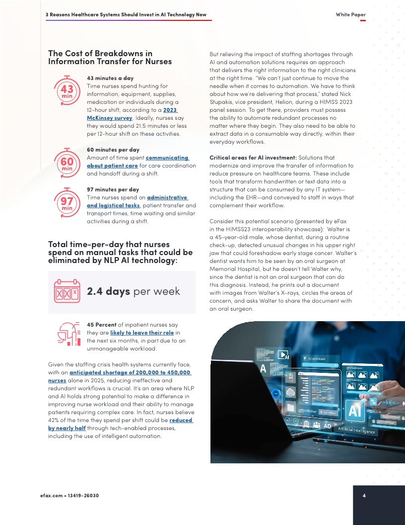 3 Reasons Healthcare Systems Should Invest in AI Technology Now