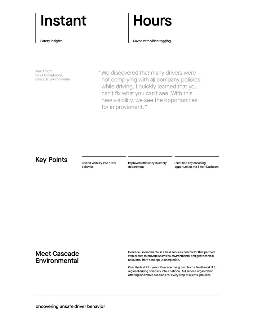 Cascade Environmental Case Study