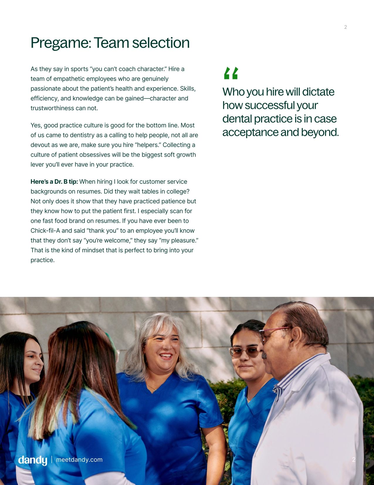 How Dr. Bartusiak achieved a 90% case acceptance rate