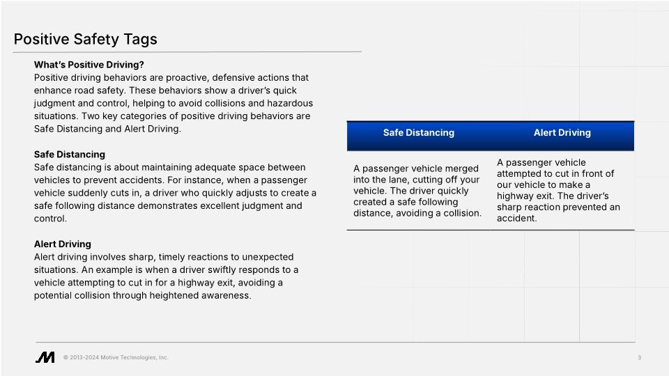 Positive Safety Tags (Slide Deck)