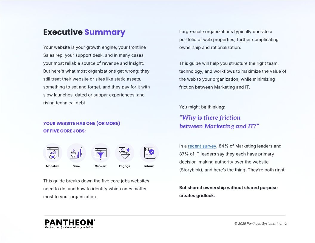 The Five Jobs of the Modern Web