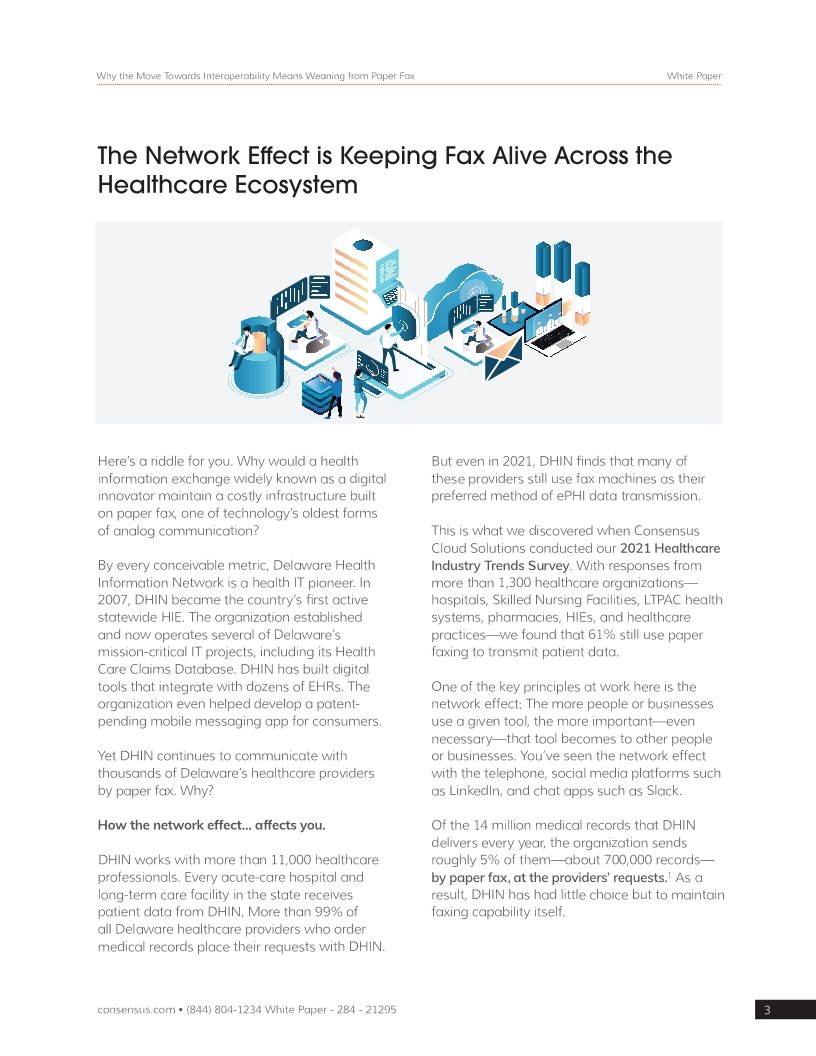 Why the Move Towards Interoperability Means Weaning from Paper Fax
