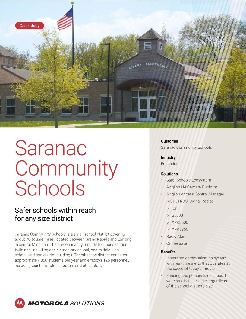 Saranac Community Schools Case Study