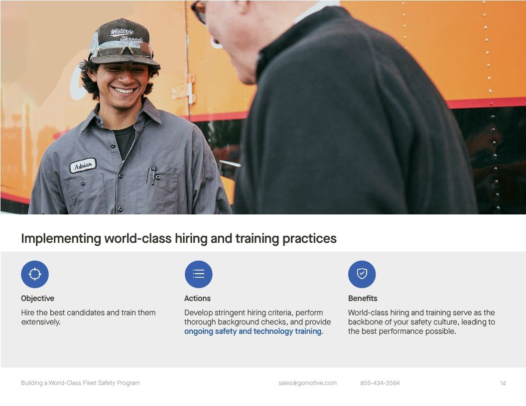 Ultimate guide to building a world-class fleet safety program