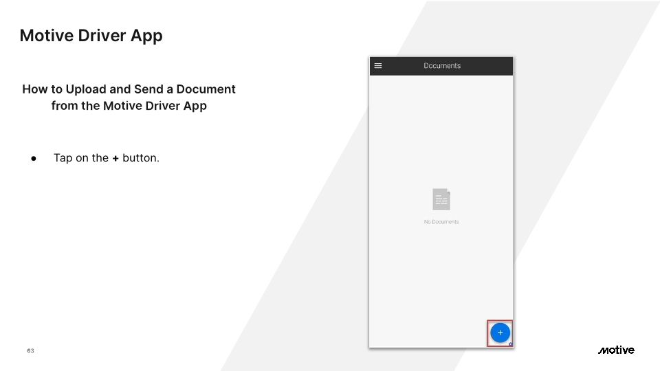 Motive Driver App - Cx Onboarding
