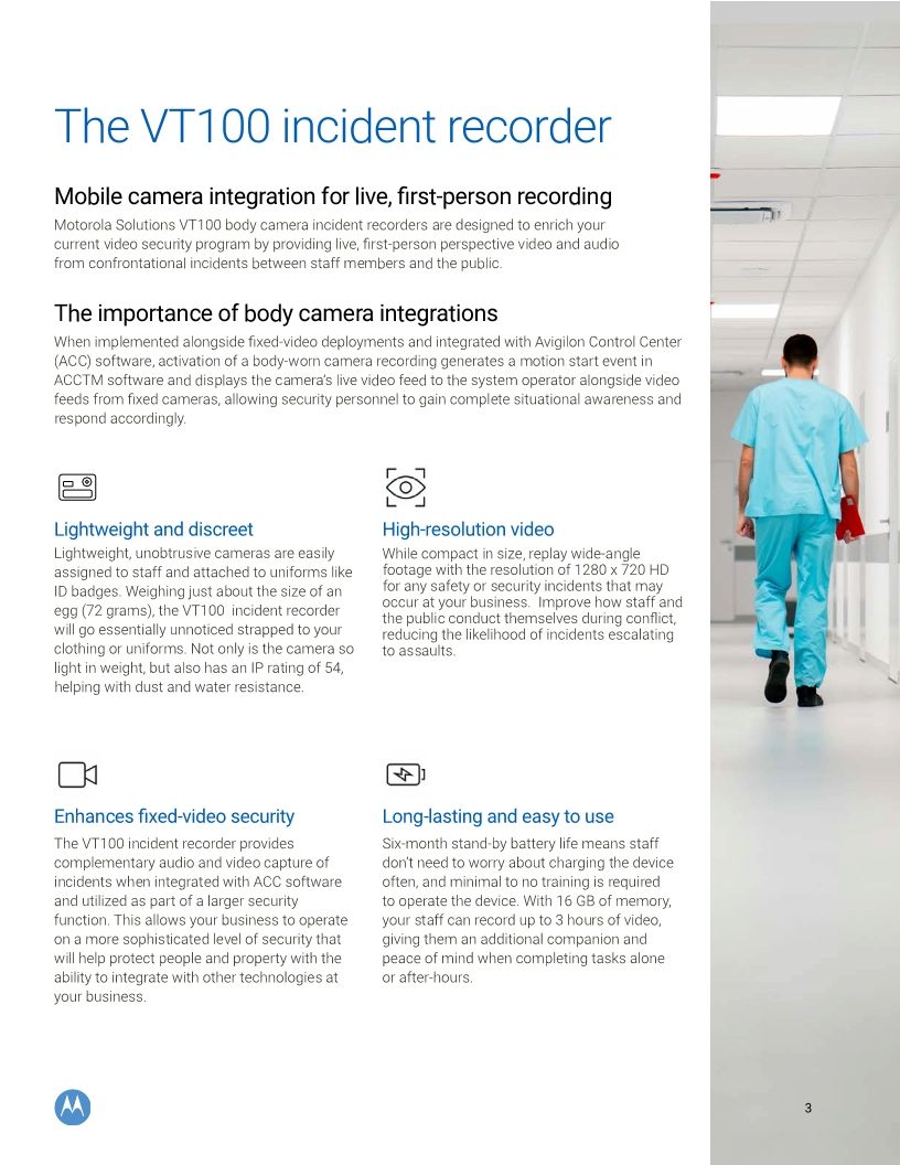 Body Worn Camera Healthcare Brochure