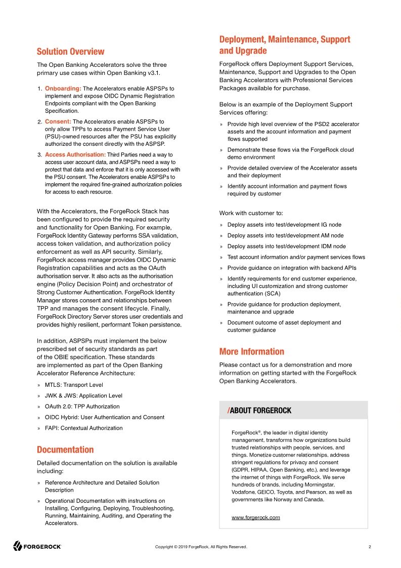 Open Banking Accelerators