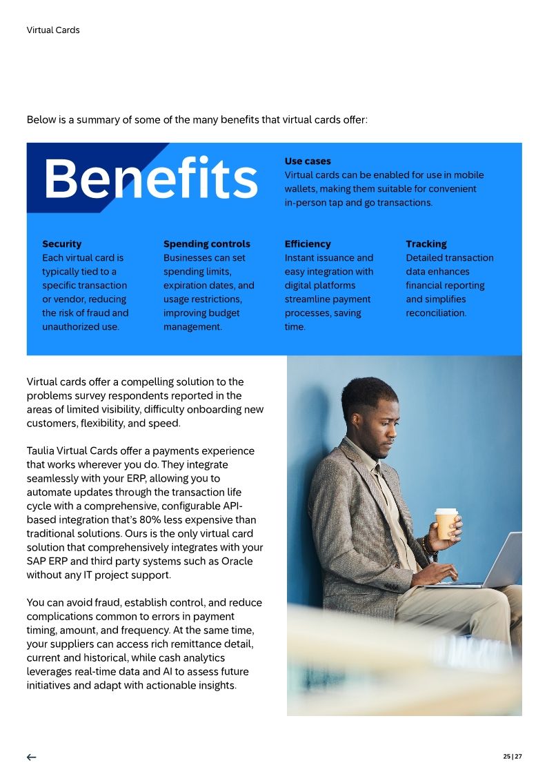 Uncover suppliers’ perspectives on payments: Learn how SAP Taulia Virtual Cards can revolutionize B2B payments