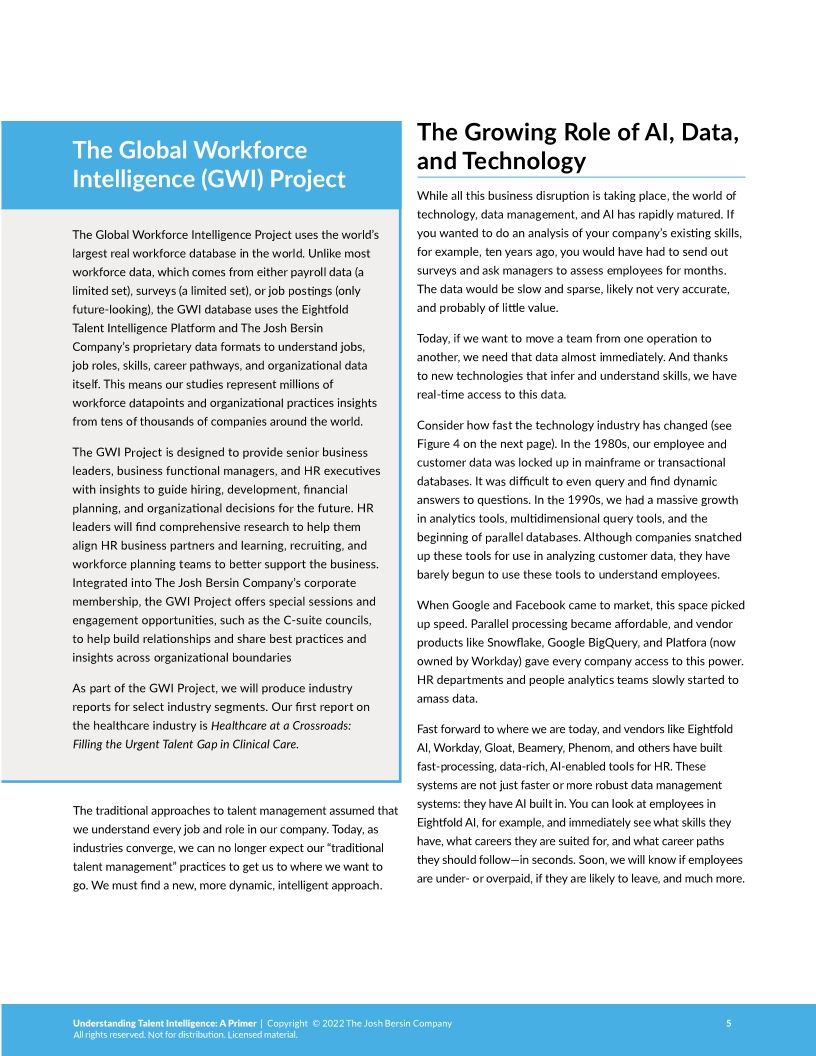 Understanding Talent Intelligence by Josh Bersin