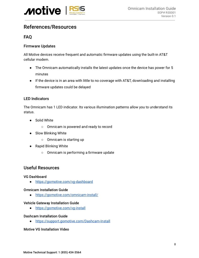 RSS + Motive - AI Omnicam Installation Guide