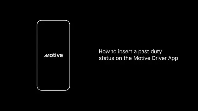 Drivers - How to insert a past duty status on the Motive Driver App