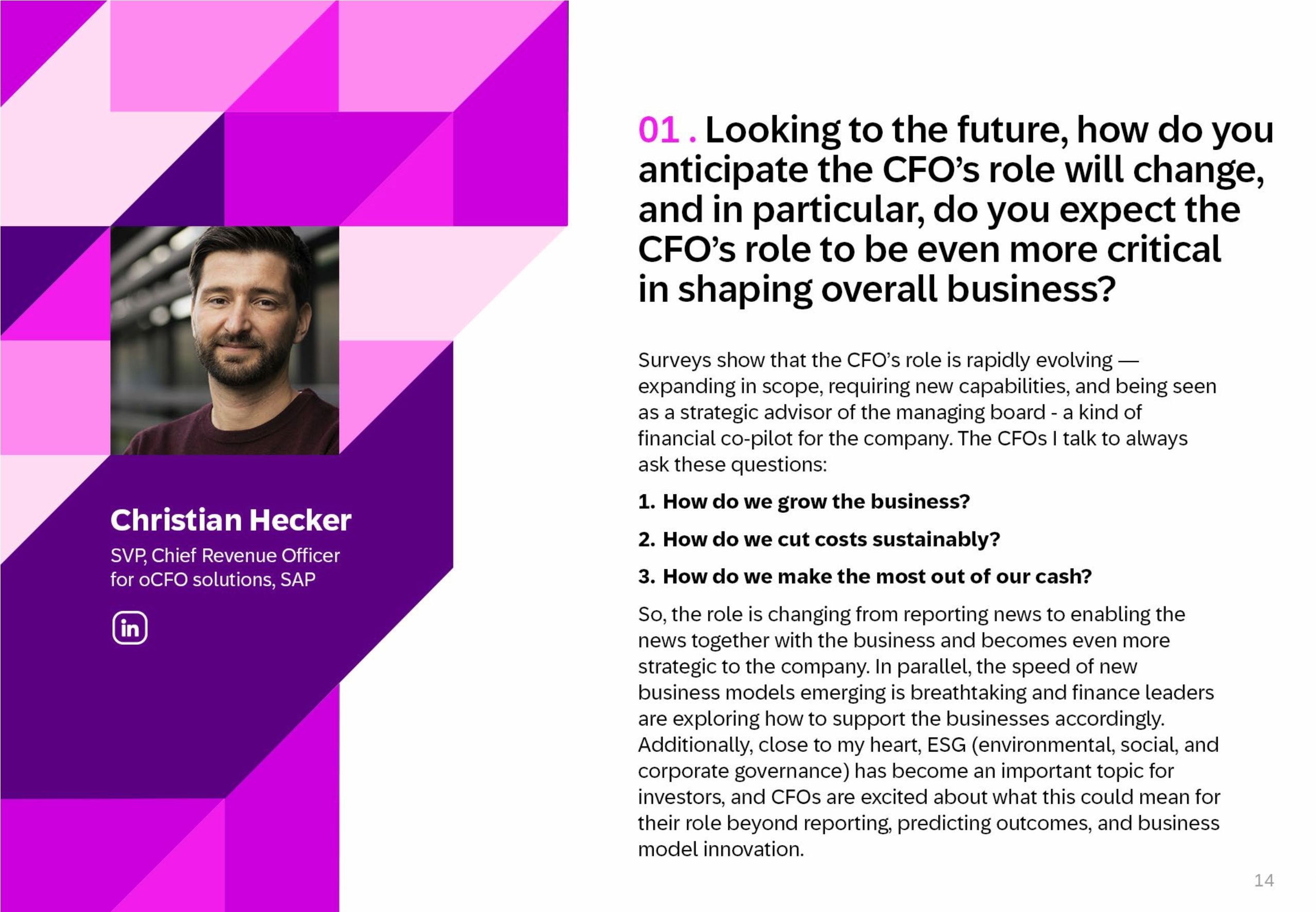 CFOs beyond figures: Steering business into the future