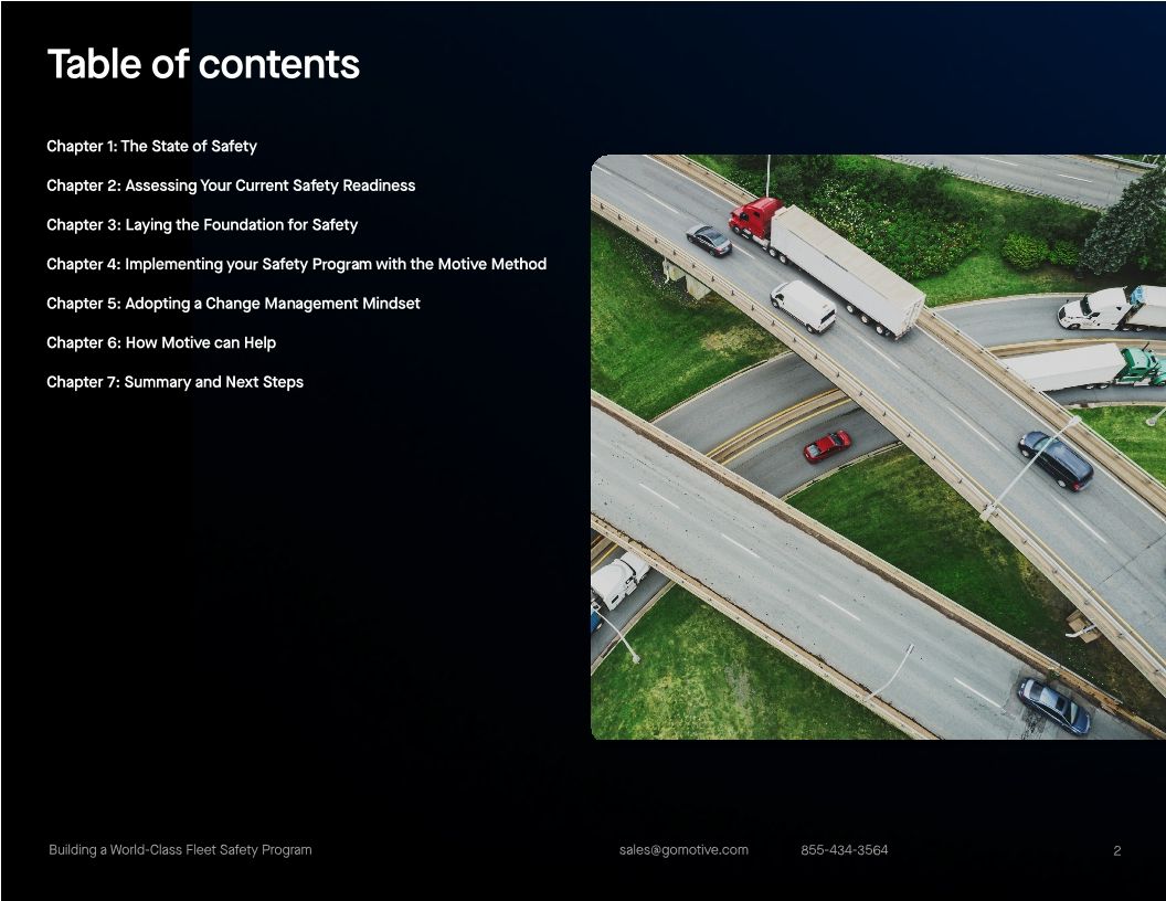 Ultimate guide to building a world-class fleet safety program