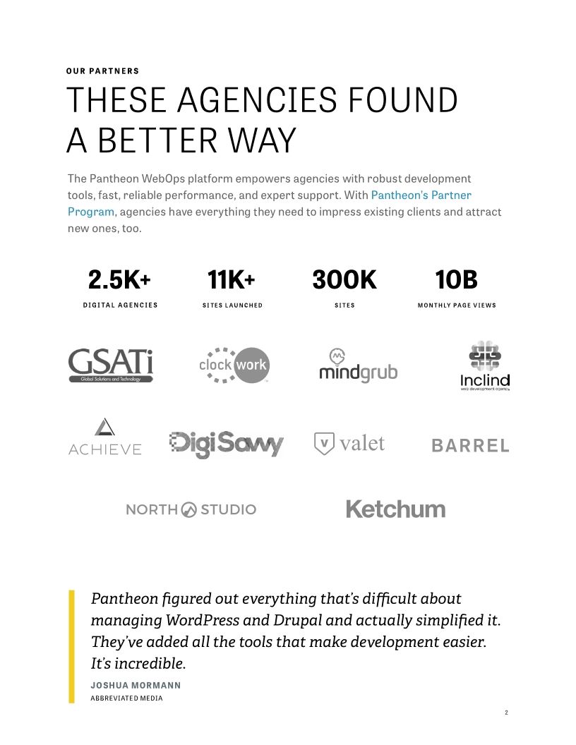 A WebOps Platform for Innovative Agencies