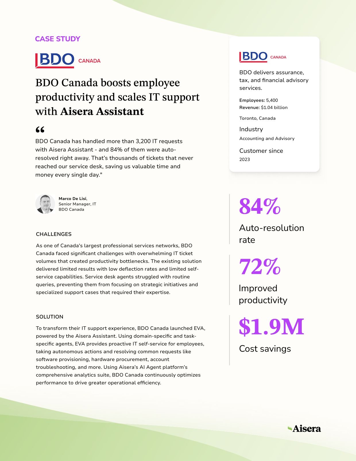 BDO Canada Case Study