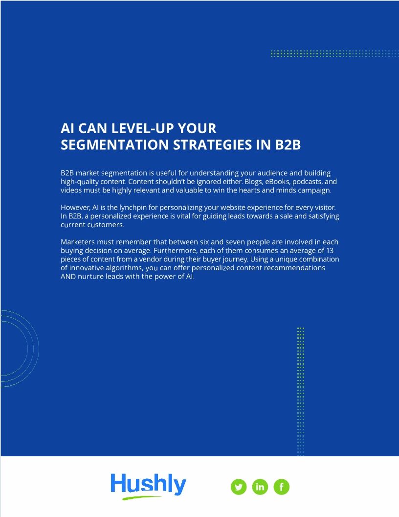 If You're Relying On B2B Market Segmentation You're Already Behind