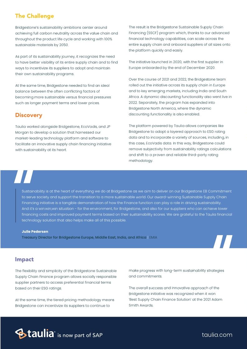 Case Study: Bridgestone