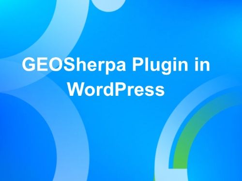GEOSherpa Plugin in WordPress