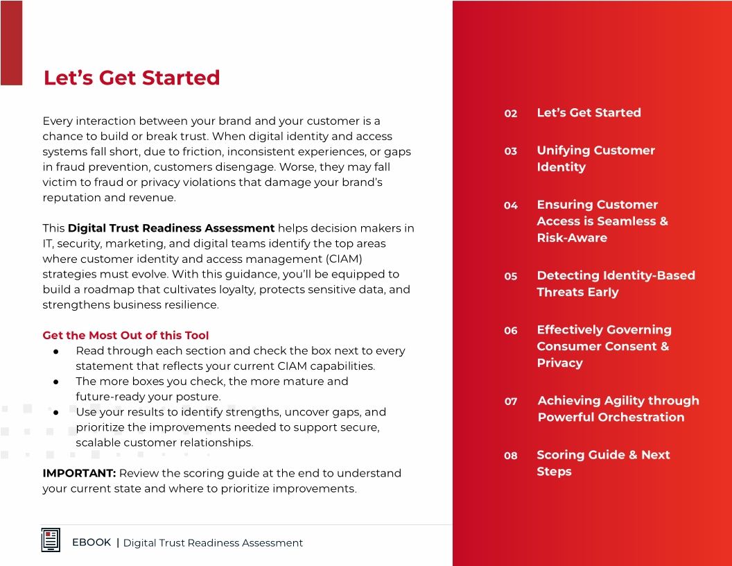 Digital Trust Readiness Assessment
