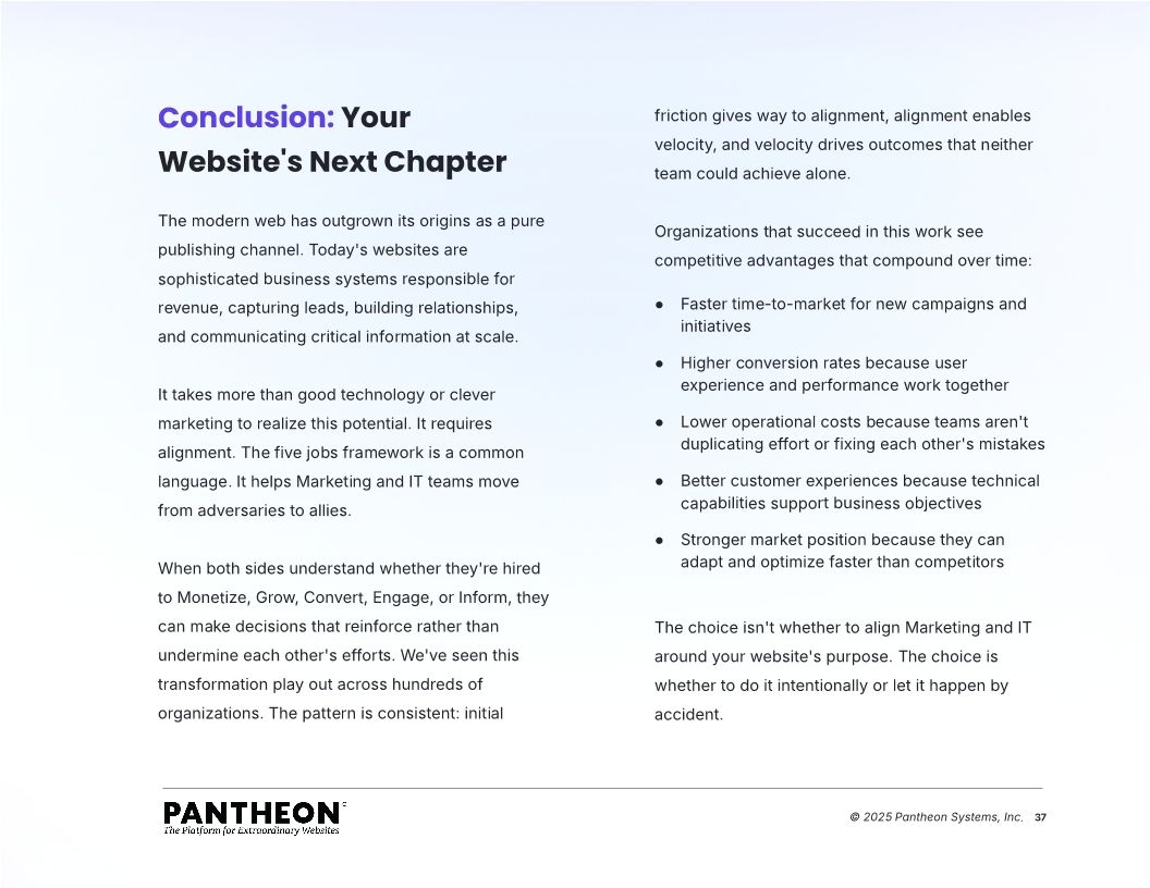 The Five Jobs of the Modern Web