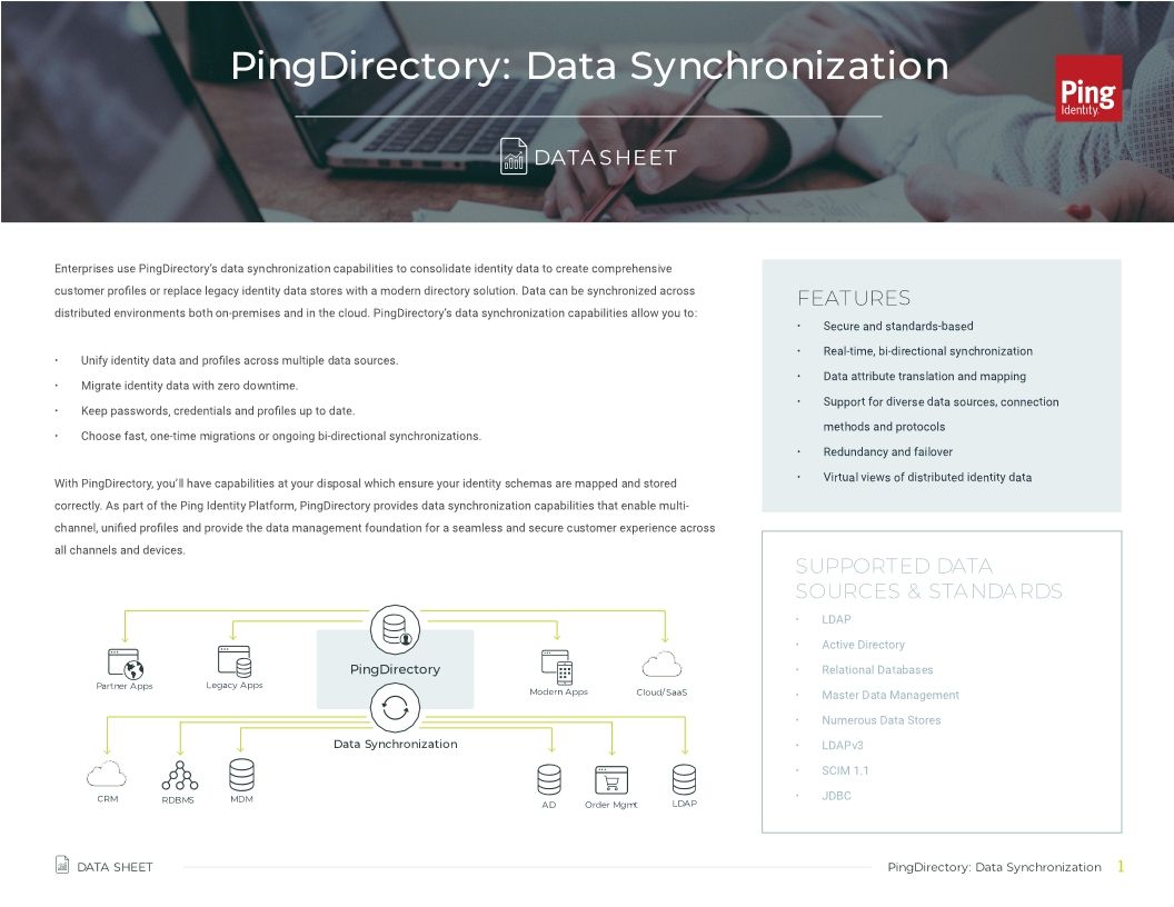 PingDirectory: Data Synchronization