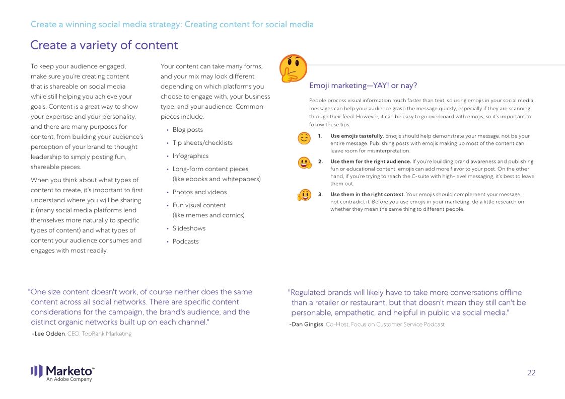 The Definitive Guide to Social Media Marketing Marketo