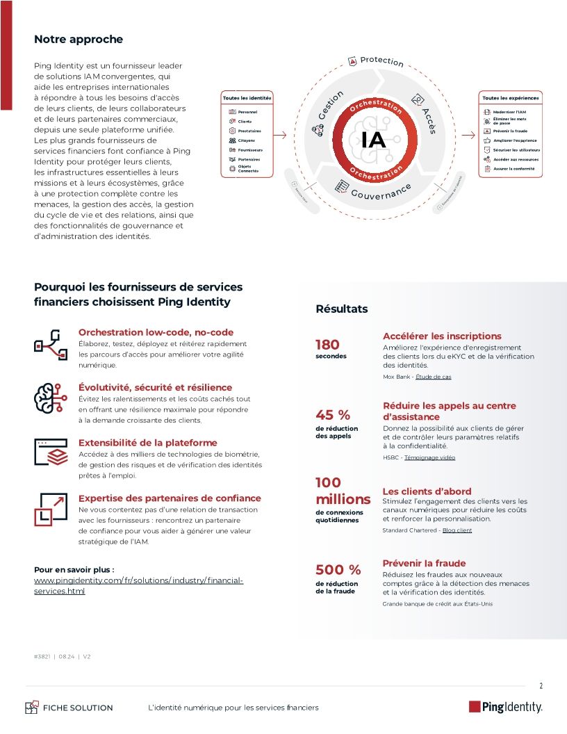 Une solution IAM simple, s&eacute;curis&eacute;e et &eacute;volutive pour les services financiers