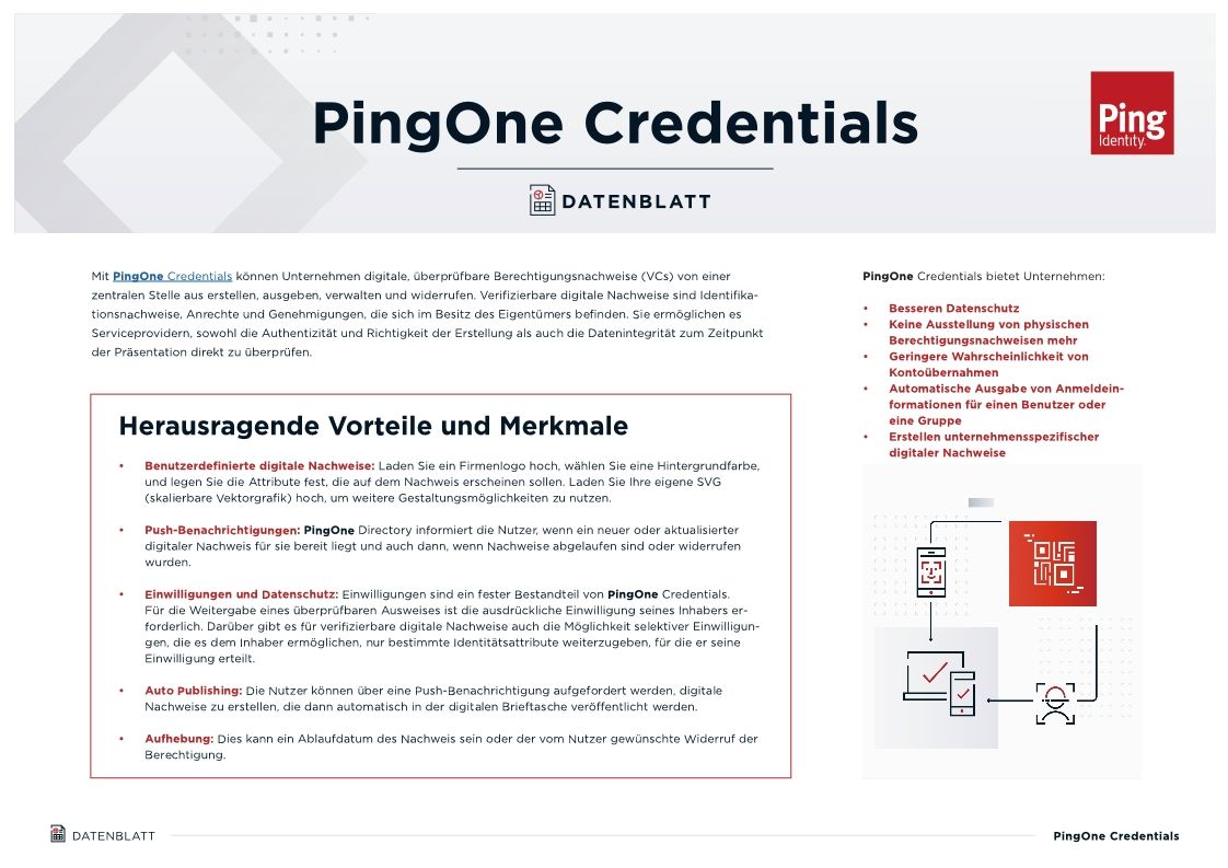 PingOne Credentials