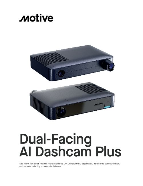AI Dashcam Plus spec sheet