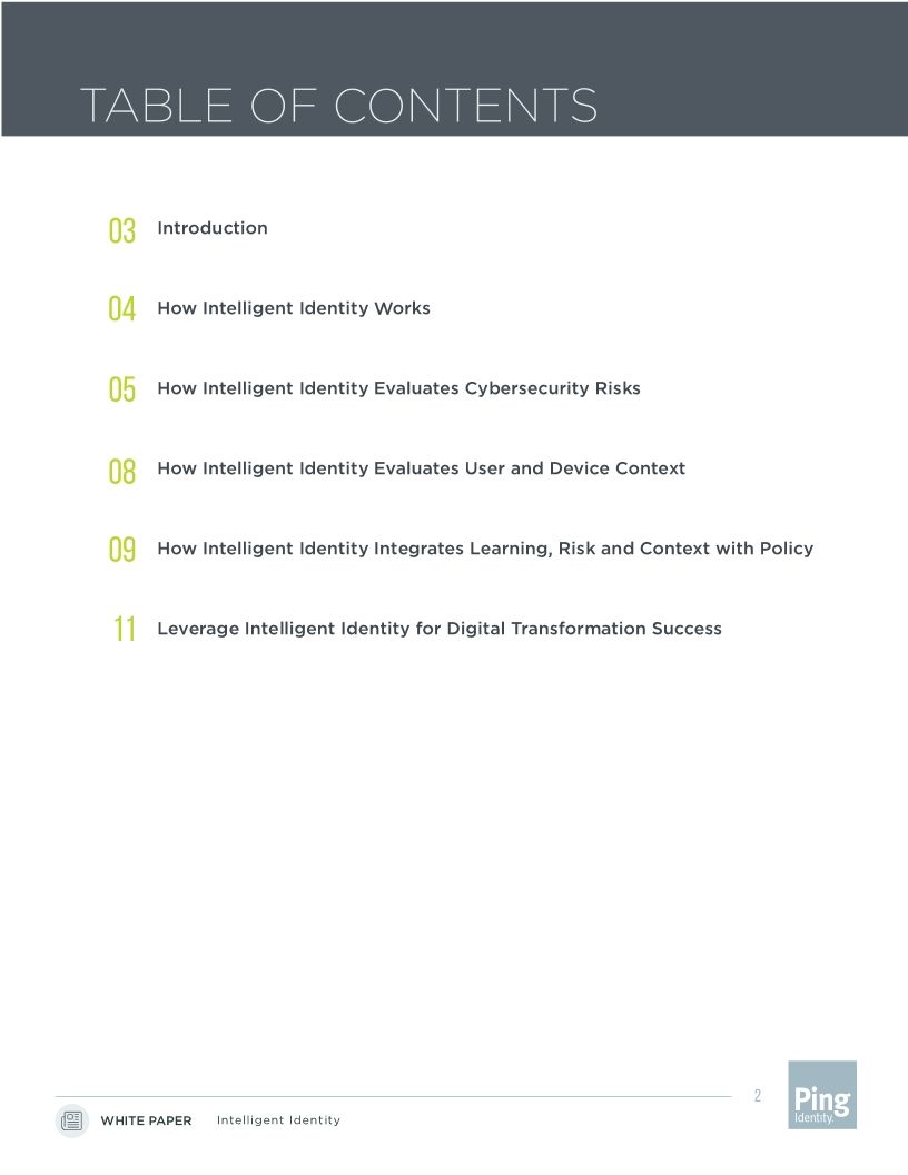 Intelligent Identity