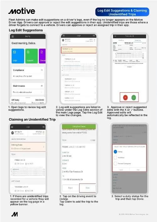 Log Edit Suggestions & Claiming Unidentified Trips QRG