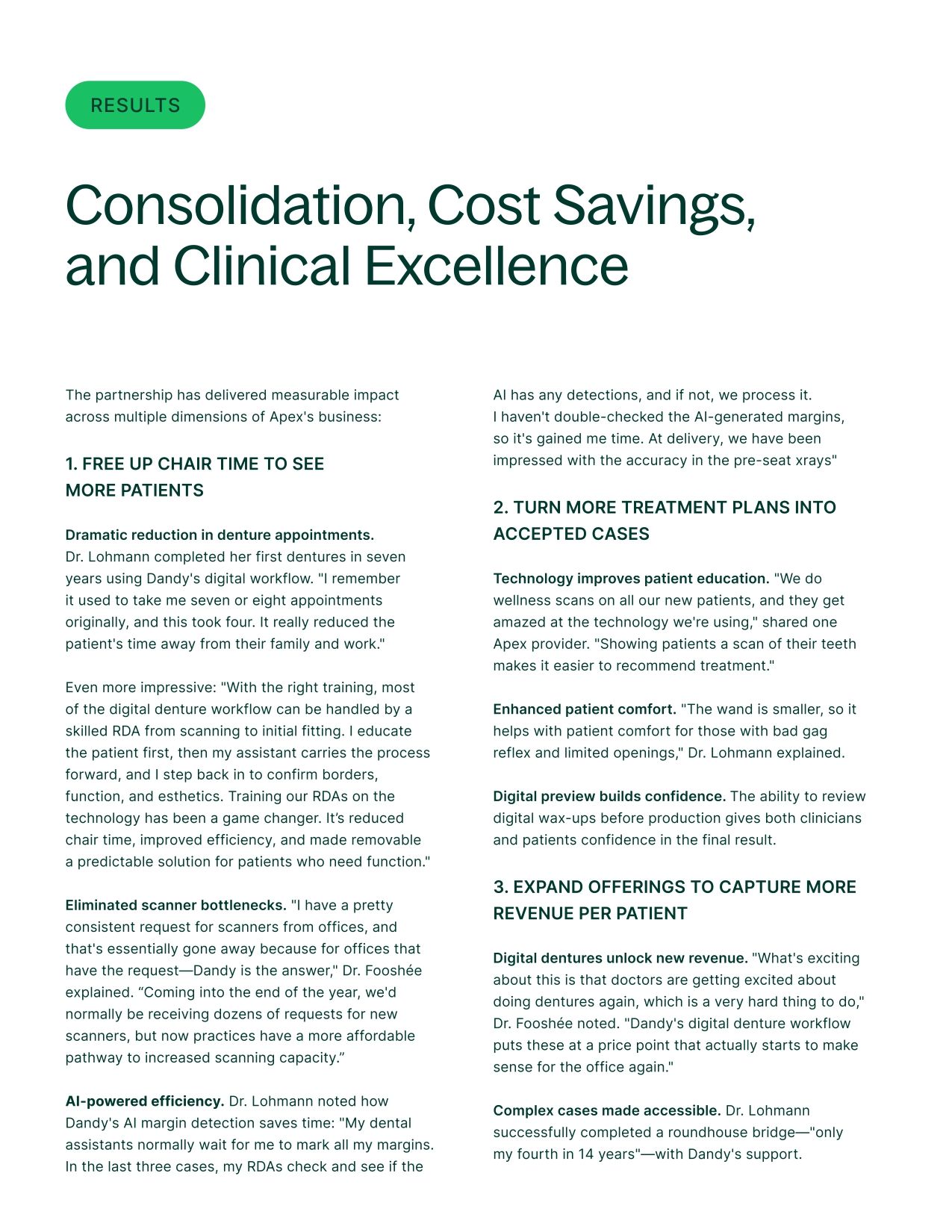 How Apex Dental Partners Transformed Lab Consolidation Into Revenue Growth