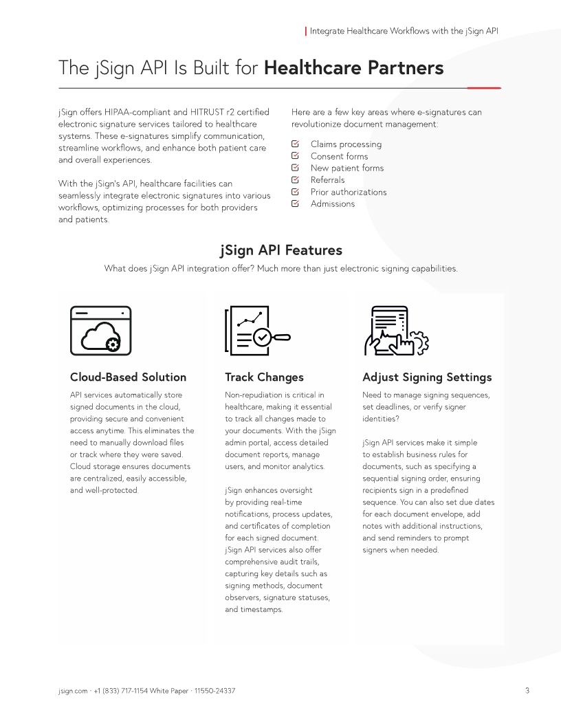 Integrate Healthcare Workflows with jSign APIs