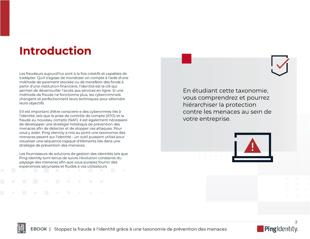 Stoppez la fraude à l'identité grâce à une taxonomie de prévention des menaces