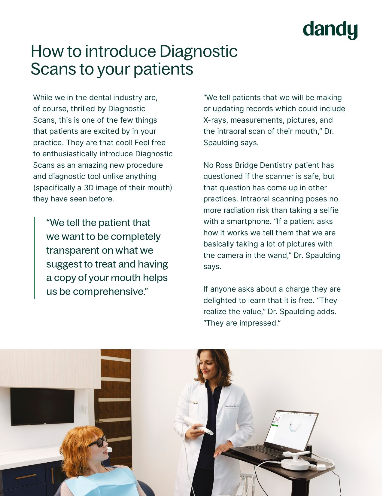 Why (and how to) introduce Diagnostic Scans to all of your patients