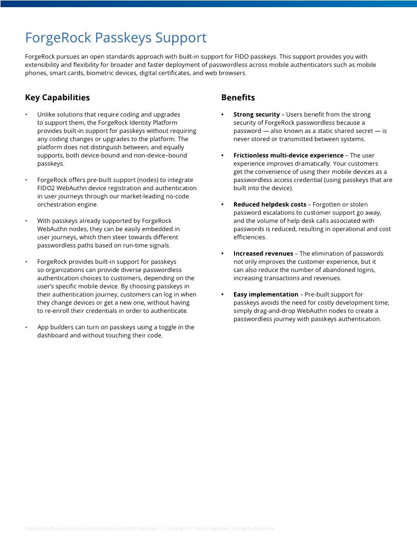 Ubiquitous Passwordless Authentication with FIDO Passkeys