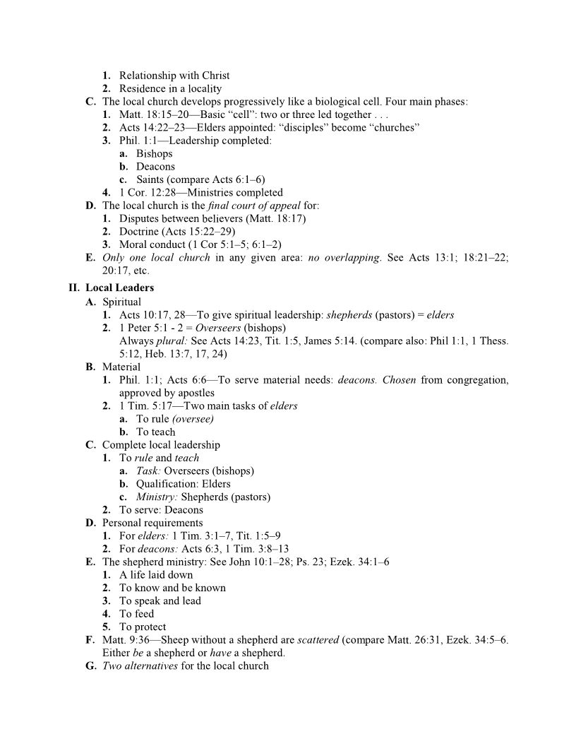Five Main Ministries