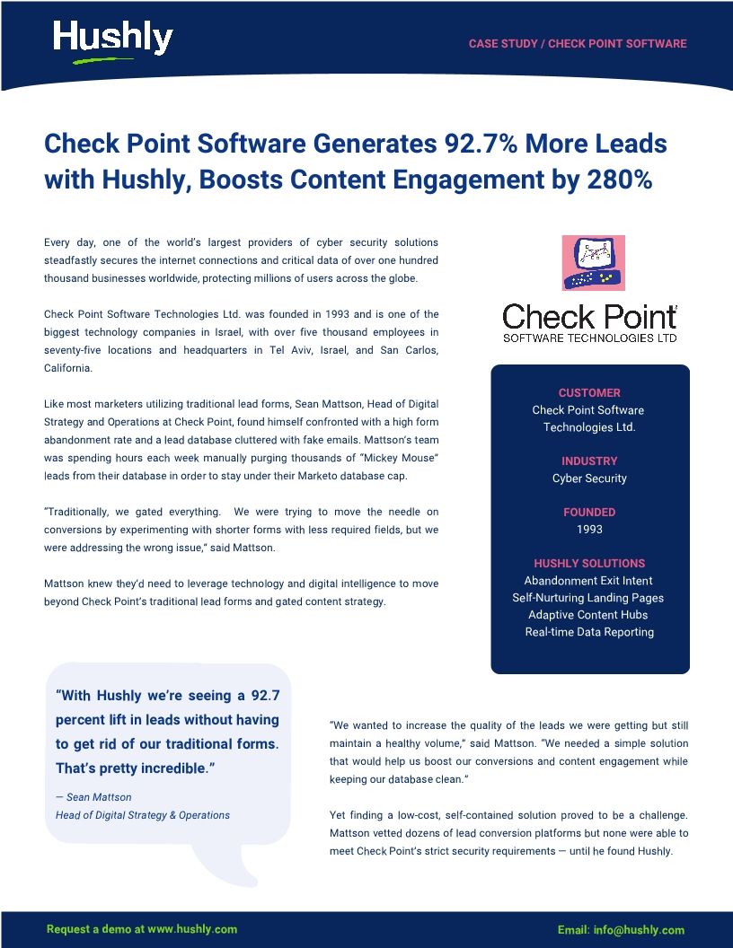 Case Study: Check Point Software