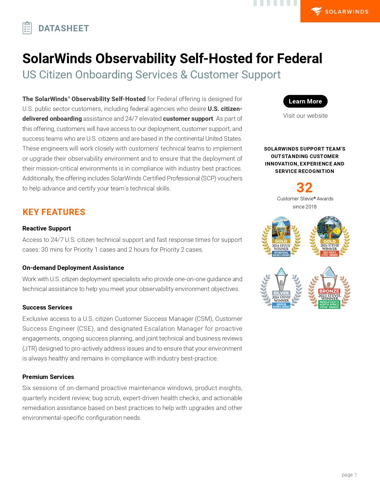 SolarWinds Observability Self-Hosted for Federal