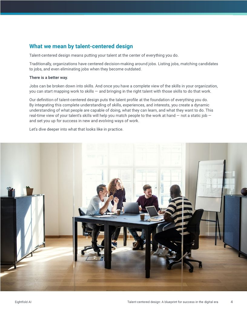 Talent-centered design: A blueprint for success in the digital era