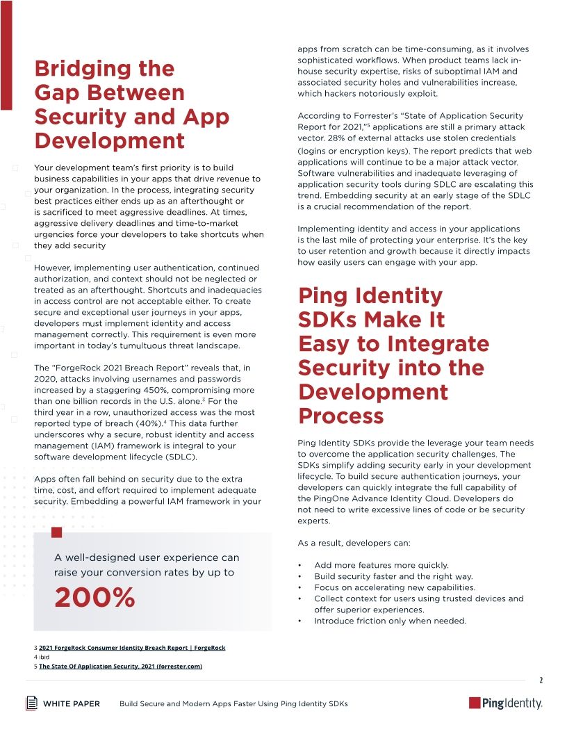 Build Secure and Modern Apps Faster Using Ping Identity SDKs