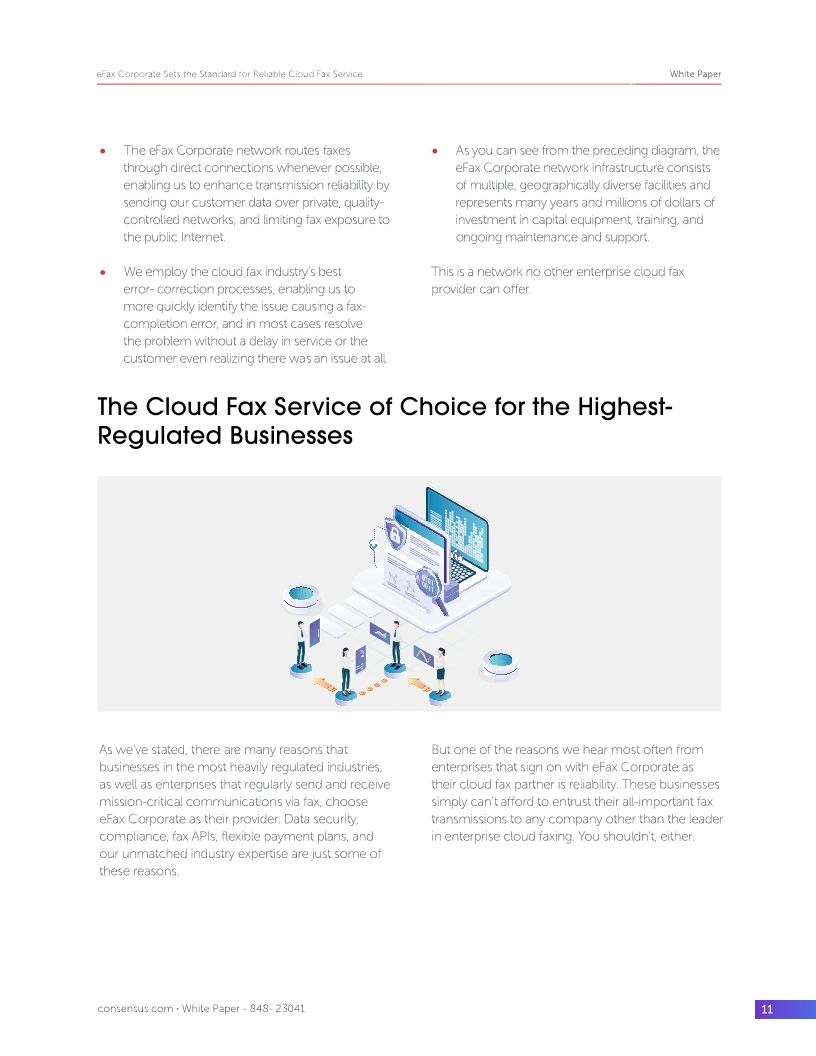 eFax Corporate Sets the Standard for Reliable Cloud Fax Service
