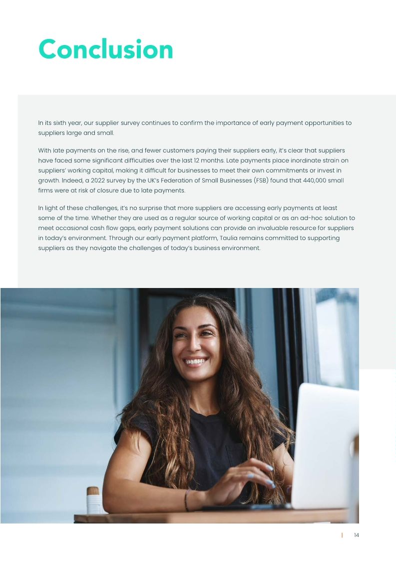 Taulia Supplier Survey 2023