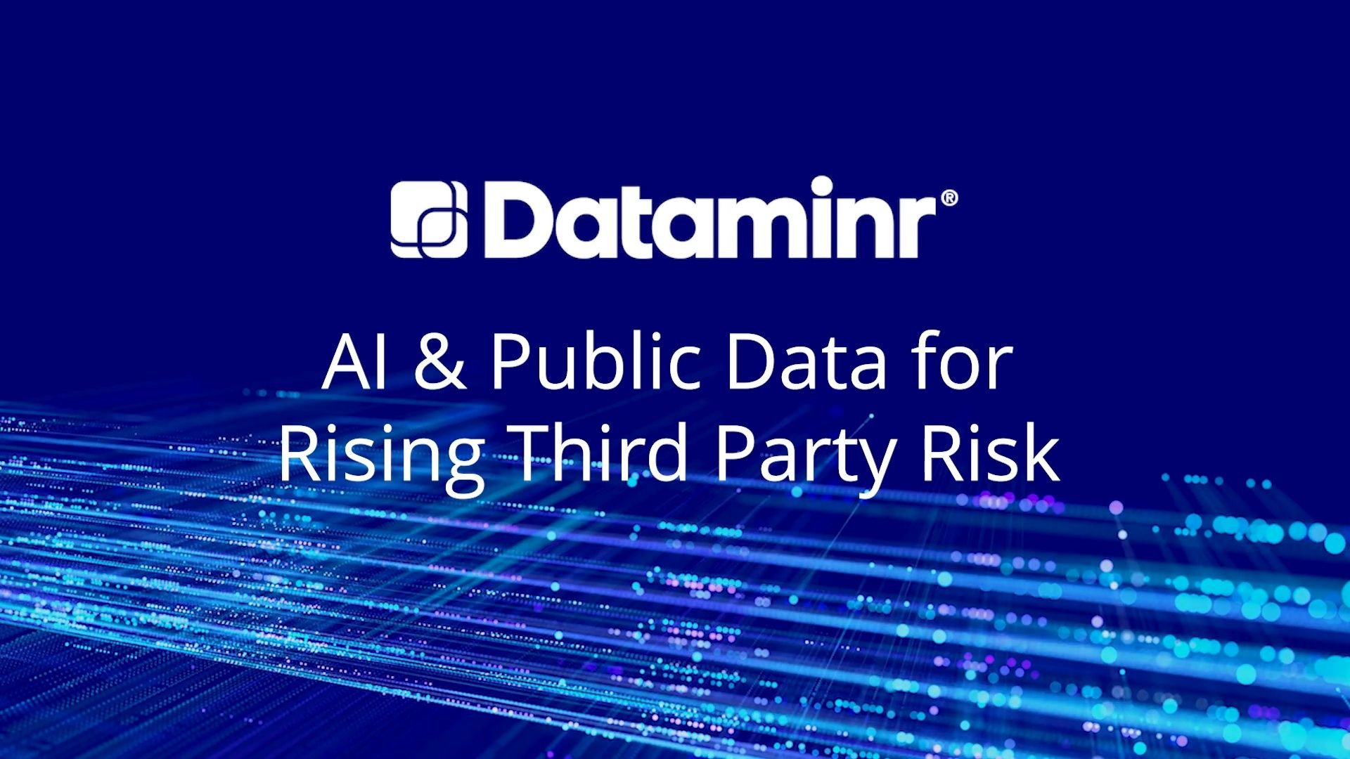 Rising Third-party Risk: Public Data Combined With Advanced AI Is the Answer